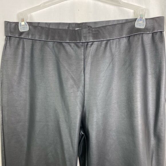 #90 VERO MODA Black Vegan Wide Leg Trousers - Picture 8 of 10